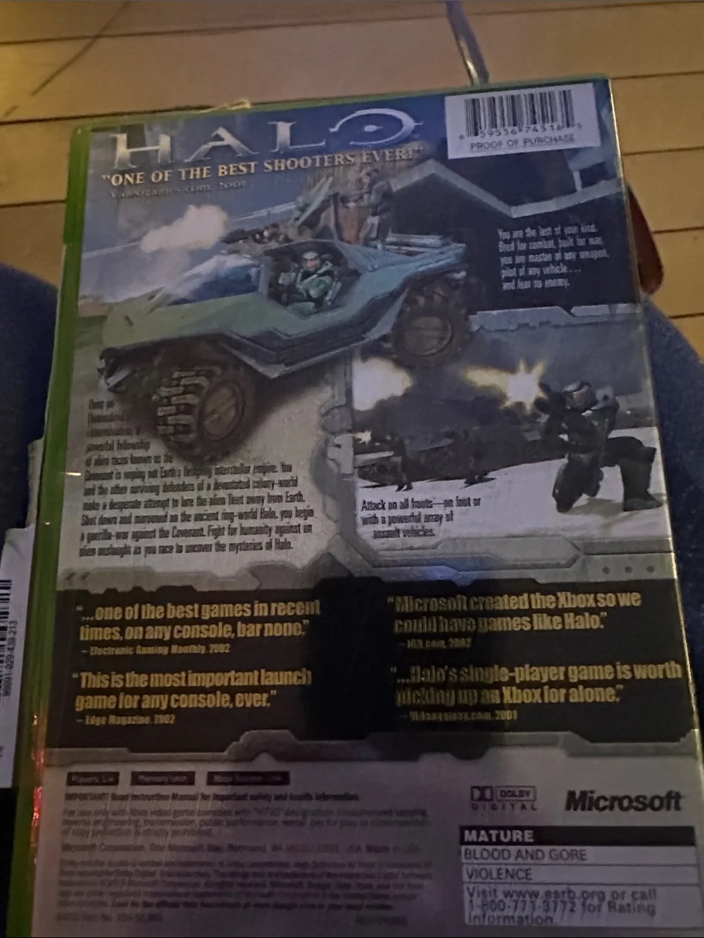 Microsoft Xbox Halo: Combat Evolved — Green Cover Edition